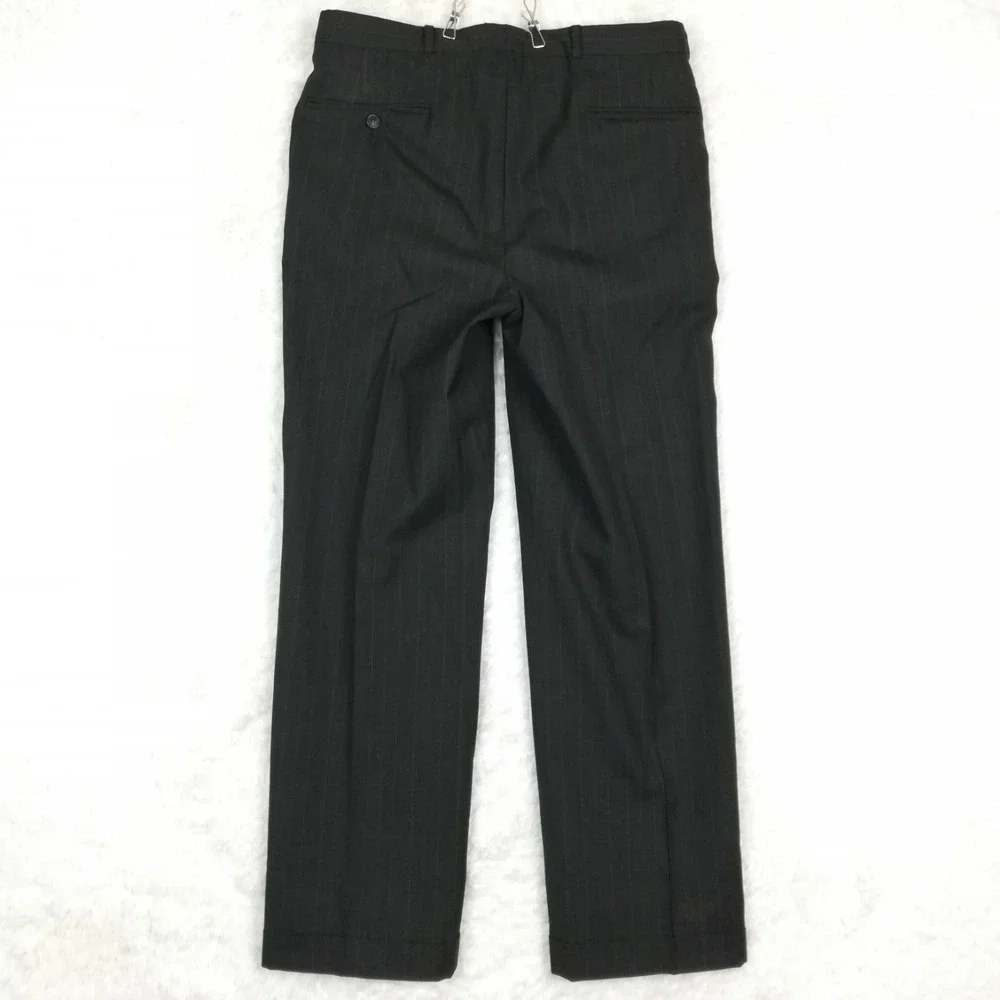 Christian Brooks Mens Suit Blazer Jacket Pants 100% Pure Wool Gray‎ Plaid 40